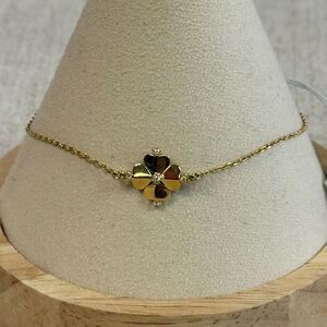 NWT Kate Spade Gold Legacy Logo Bracelet